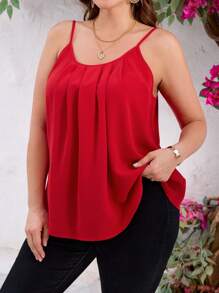 SHEIN Clasi 多件装优雅黑色、白色、红色大码女式吊带背心，夏季上衣，春季女装 - 彩色 - 查看 5