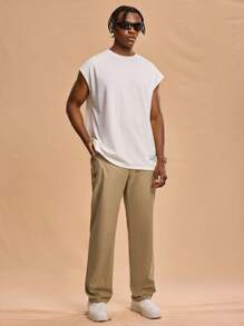 Forever 21 Khaki High Waist Cargo Hose mit Pattentaschen