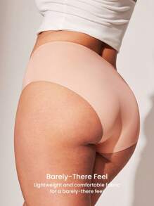 LUVLETTE Plus 3-Pack Basics Floral Patterned Low-Rise Seamless No-Show Women Underwear Briefs - Multicolor - View 6