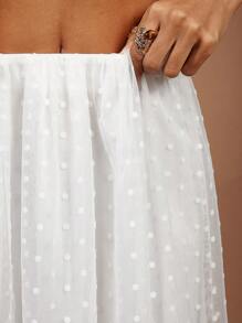 COSMINA Women's Sheer Polka Dot Mesh Skirt, Western Wear For Women, Petite In Women's Clothing, Sexy, Super Long Skirt, Boho Style, Summer For Women, Moto Boho