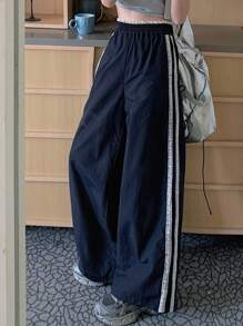 DAZY New Design Summer Casual Comfortable Loose Straight Leg Women Pants