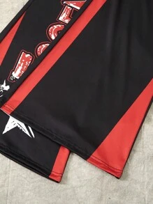 SHEIN Teen Boys Casual Cool Comfortable Long Sleeve Hoodie And Long Pants - Black - View 5