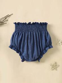 Souflis Souflis Baby Girl High Waist Triangular Briefs Bottom - Blue - View 1