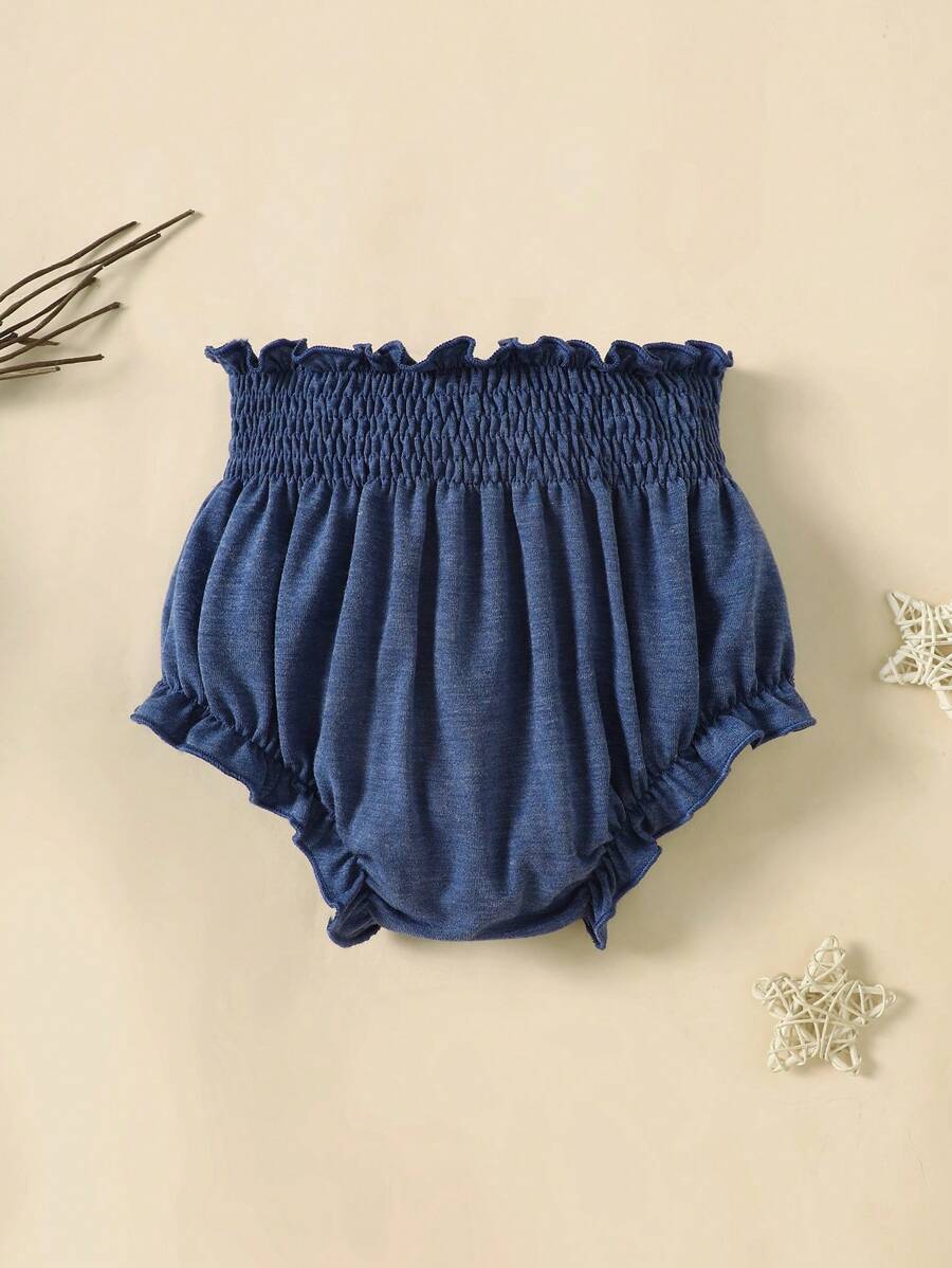 Souflis Souflis Baby Girl High Waist Triangular Briefs Bottom - Blue - View 1