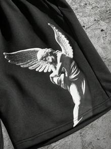 Manfinity VCAY Pantalones cortos casuales para hombres, estilo minimalista para uso diario