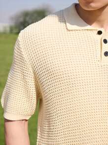 Manfinity CasualKnits Stickad tröja för män, enkla moderiktiga vardagskläder - Multifärgad - Visa 7