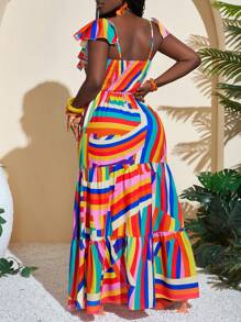 Slaydiva Women's New Casual Crew Neck Oversized T-Shirt With Letter & Graphic Print, Pink