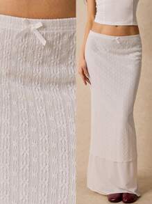 Poéselle Váy suông thời trang tối giản màu trơn cho nữ, mặc hàng ngày - trắng - Xem 1