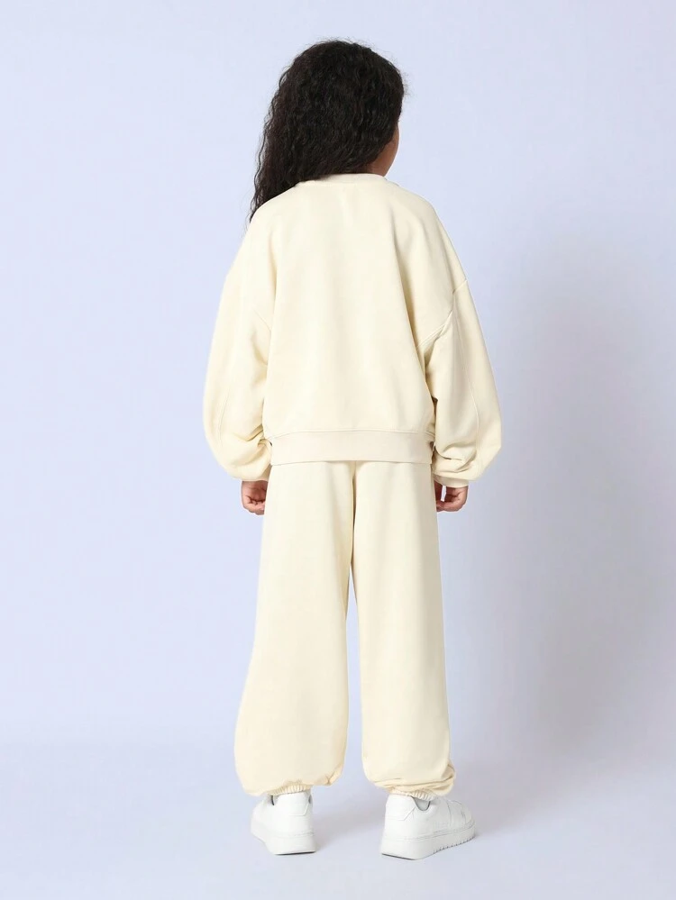 Amour Statement Sweatshirt And Track Pants Co-Ord Set