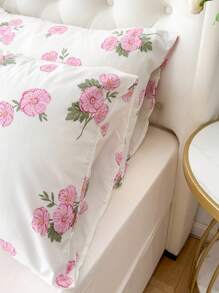 1pc 100% Polyester Floral Pattern Envelope Pillow Cover, No Filling - Multicolor - View 7