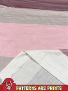 SHEIN LUNE 女士休闲条纹长袖T恤，适合秋冬季 - 彩色 - 查看 3