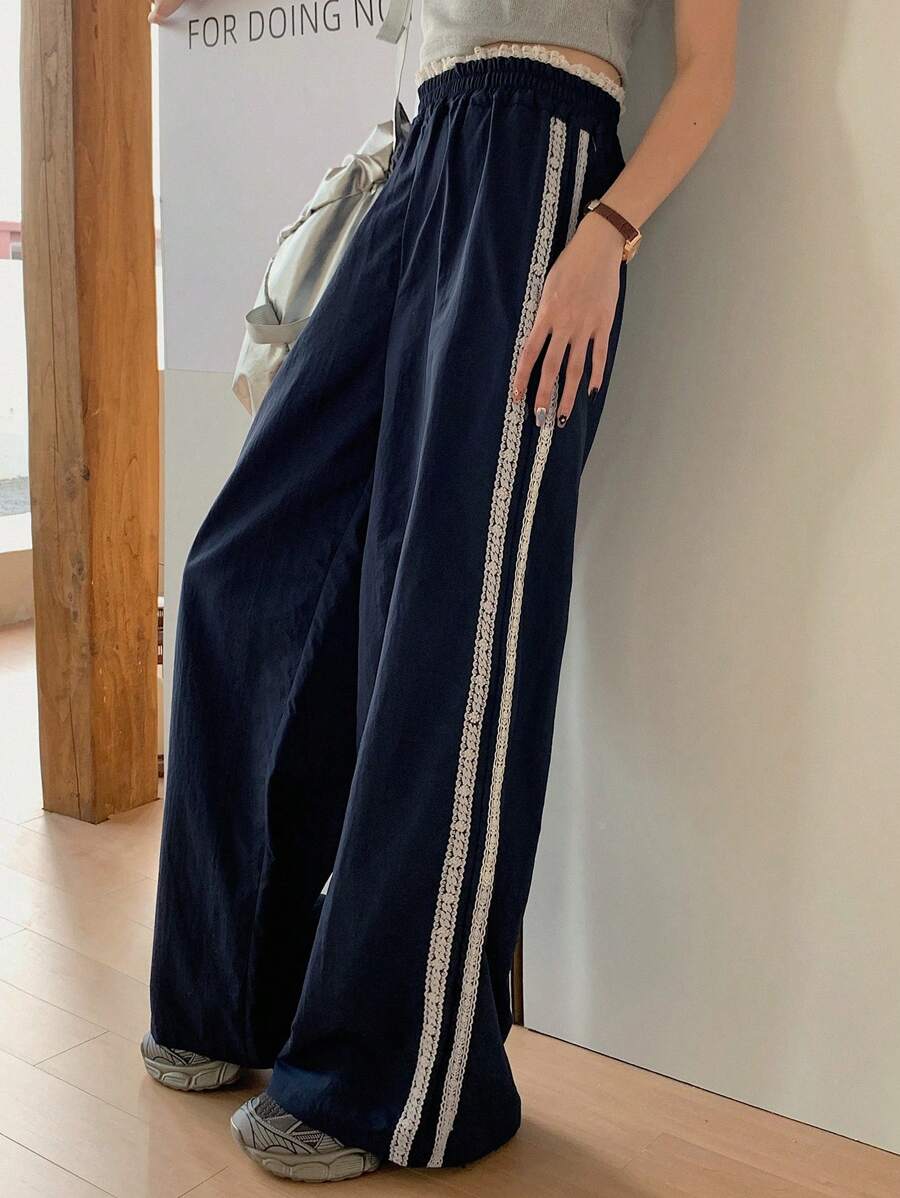 DAZY New Design Summer Casual Comfortable Loose Straight Leg Women Pants