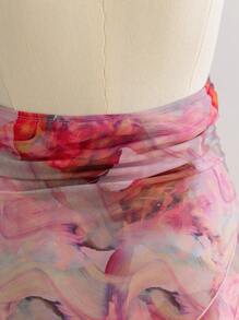 Soleia Vestido de tirantes con escote en la espalda y estampado tie-dye para mujer de talla grande, adecuado para volver al colegio, vacaciones y looks de otoño