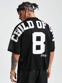 AXEPEAK 男士短袖 T 恤，简约时尚休闲日常穿着 - 黑色 - 查看 1