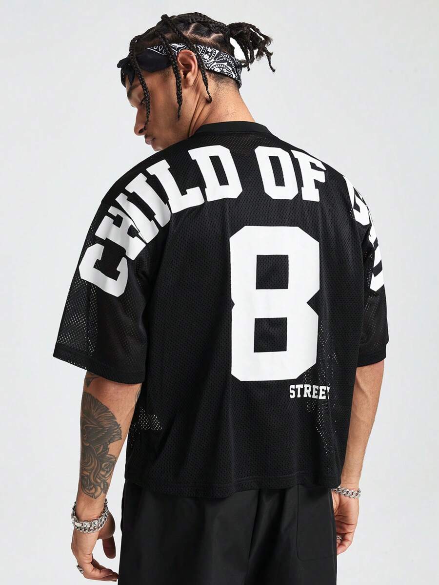 AXEPEAK 男士短袖 T 恤，简约时尚休闲日常穿着 - 黑色 - 查看 1