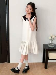 DAZY Tween Girl Casual Dress - White - View 5
