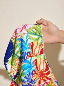 Slaydiva Bộ 2 áo và chân váy in hoa cho nữ, trang phục thường ngày ngày lễ - Nhiều màu - Xem 8