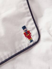 Cozy Pixies 2 Peças Conjunto de Top de Manga Curta e Shorts com Padrão de Cavalaria Marinho para Bebê Menino