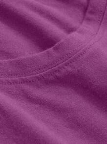 DAZY Casual Solid Color Open Back Spaghetti Strap Dress For Women Cruise Women Outfits - Purple - View 5