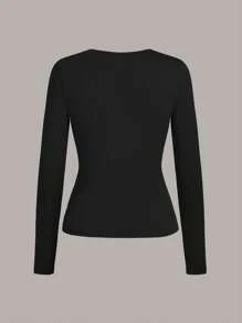 TaskEZ Super Soft Long Sleeve Under Scrub Uniform Top, 3-Piece Multi-Color Scrub Uniform Top Sets, Scrub Uniform Tops, Spring/Autumn, Perfect For Everyday /Casual Workout Wear - Multicolor - View 9