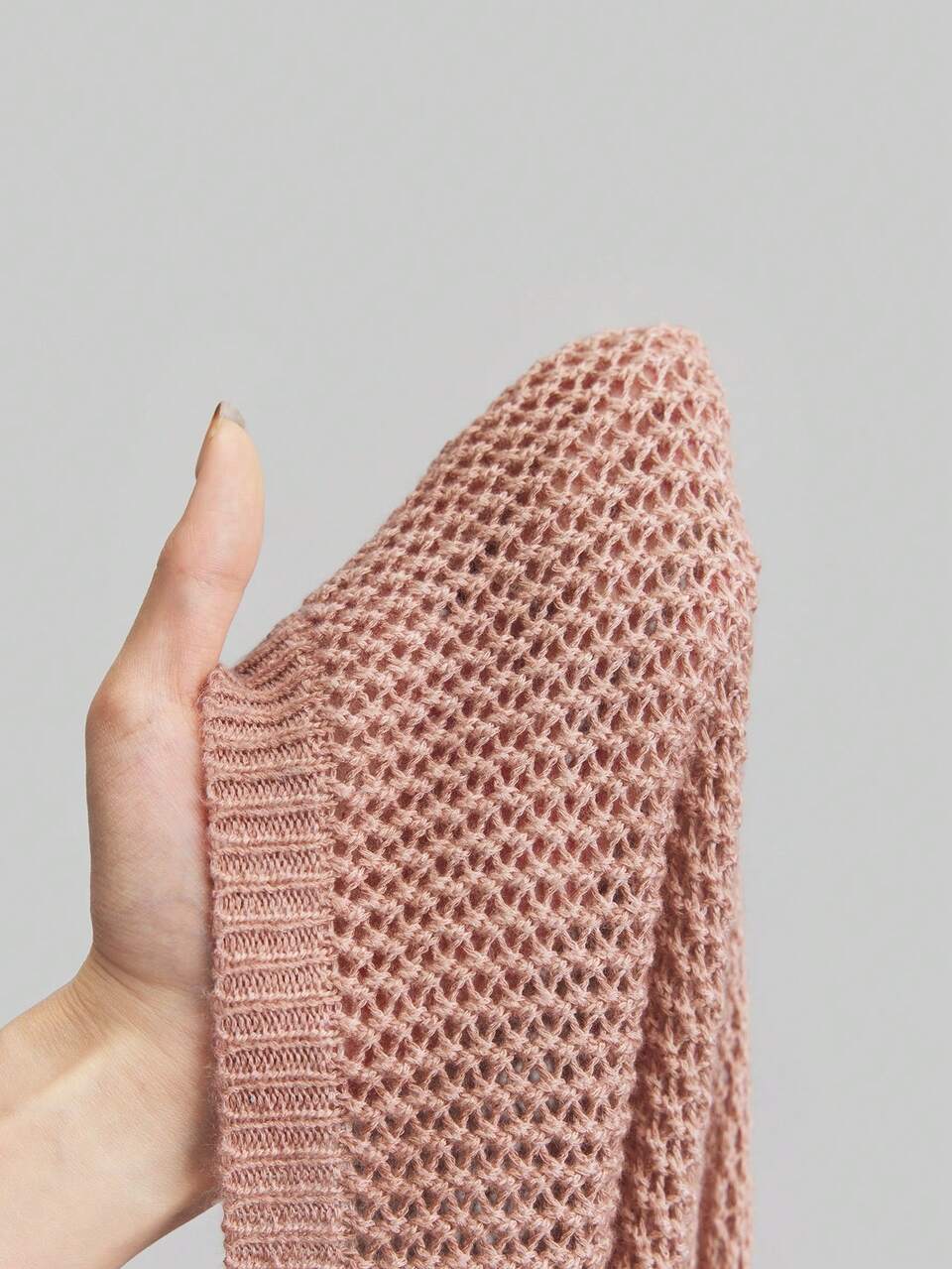 2025 Women Gradual Ombre Sheer Hollow-Out Knitted Vacation Casual Dress
