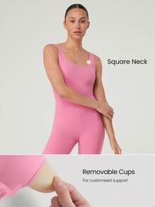 GLOWMODE 女士运动连体裤 - 粉色 - 查看 3