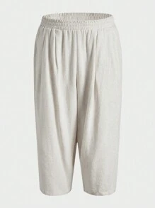 Manfinity VCAY Men's Woven Long Straight Casual Pants, Suitable For Daily Wear