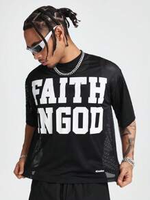 AXEPEAK 男士短袖 T 恤，简约时尚休闲日常穿着 - 黑色 - 查看 2