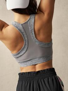VARSIVA Women's Racerback Sports Bra For Daily Fitness - Grey - View 2
