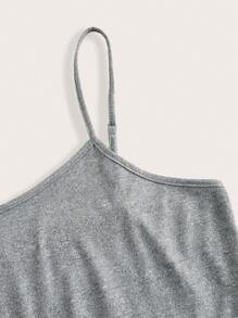 SHEIN Essnce Plus Size Women's Summer New Free People Women Back To School Clothes Workout Women Sets Teacher Clothes Outfit Biker Shorts Women Rompers Leggings Fashion Casual Sports 2 Pieces Bodycon Jumpsuit - Light Grey - View 9