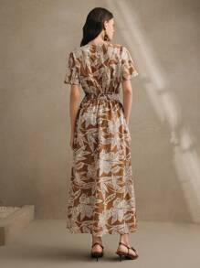 Anewsta Damska nowa sukienka maxi w stylu boho z kwiatowym nadrukiem, wiosna, lato, Wielkanoc, festiwal, boho