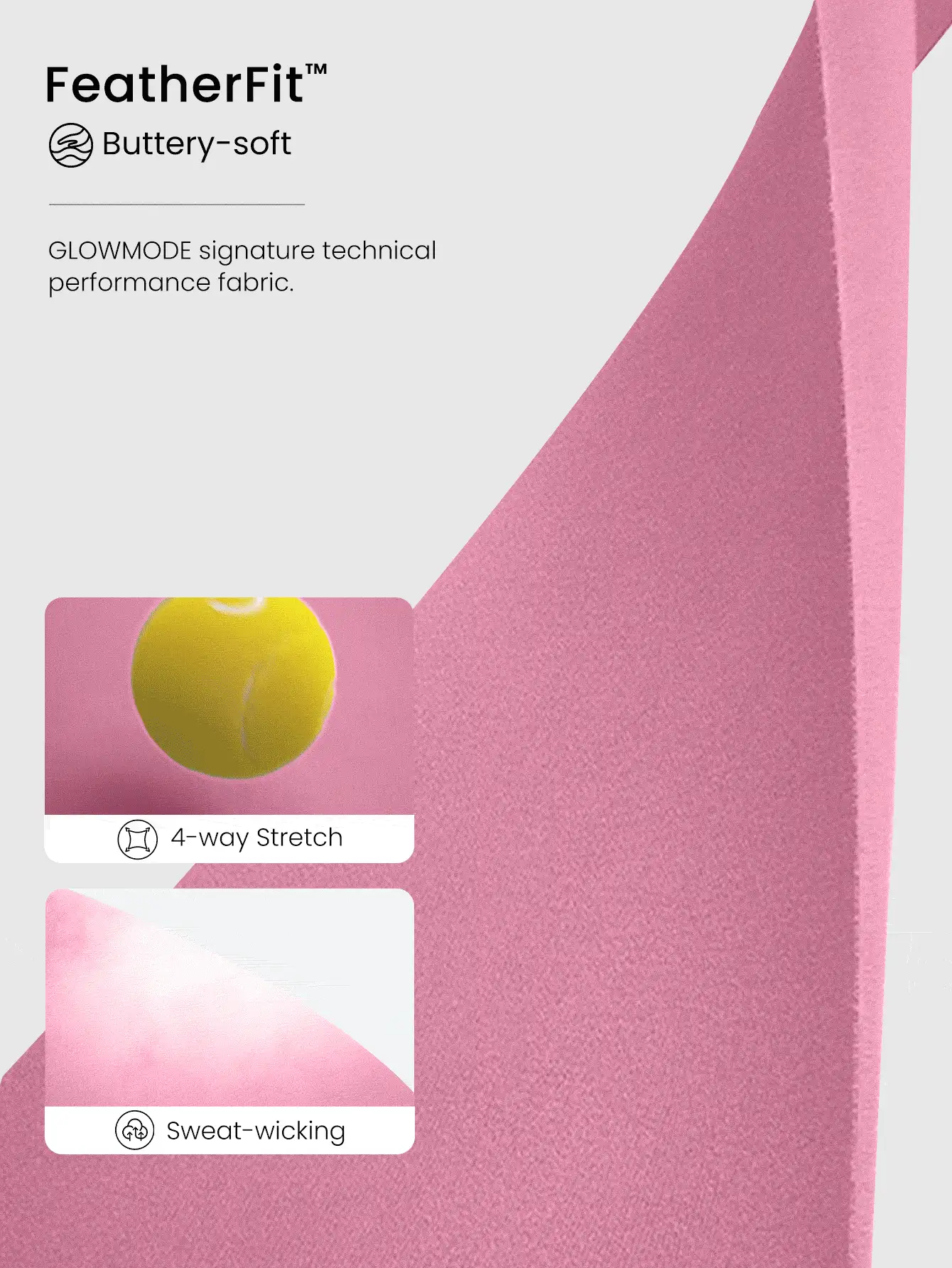 GLOWMODE 女士运动连体裤 - 粉色 - 查看 5