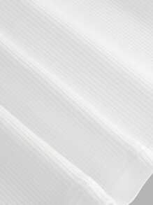 Tween Girl White Ribbed Fabric Simple & Comfortable Solid Color Tube Top Bra