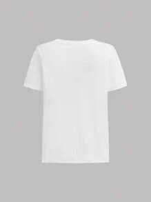 2件套少女复古美式豹纹短袖上衣和长裤套装