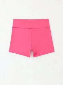 Tween Girls Activewear Rose Red Sports Yoga Indoor Workout Breathable Stretchy Leggings & Shorts