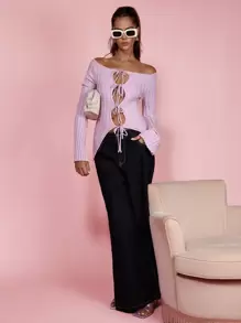 COSMINA Women's Knitted Casual Top, Minimalist & Fashionable For Everyday Wear