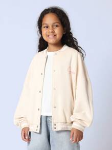 SUMWON Sam Won Studios Varsity Jacke, leichter Druckknopf Jugend Bomberjacke, klassisch athletisch Schule Baseball Frühling Herbst Oberbekleidung