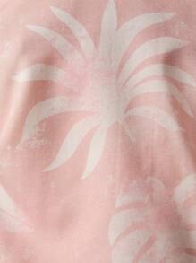 Young Boys Vacation Leaf Print Loose Pants - Multicolor - View 4