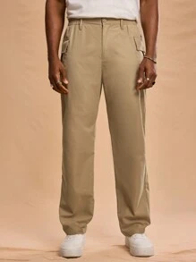 Forever 21 Khaki High Waist Cargo Hose mit Pattentaschen