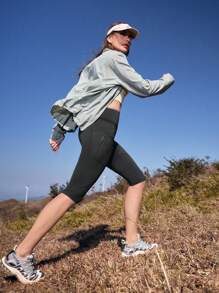 In My Nature 女士休闲运动紧身裤，简约时尚，适合日常穿着 - 黑色 - 查看 5