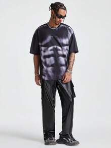 Manfinity VCAY Pantaloni cargo da uomo a gamba dritta, tinta unita, autunno/inverno