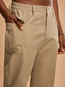 Forever 21 Khaki High Waist Cargo Hose mit Pattentaschen