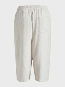 Manfinity VCAY Men's Woven Long Straight Casual Pants, Suitable For Daily Wear