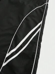 Manfinity VCAY Plus Size Men's Casual Loose Woven Long Pants - Black - View 9