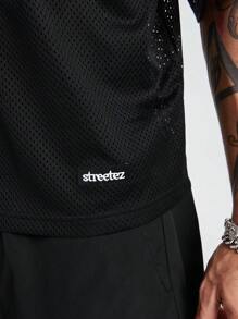 AXEPEAK 男士短袖 T 恤，简约时尚休闲日常穿着 - 黑色 - 查看 5