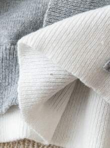 Chiquease Women's Casual Colorblock Splice Sweater Fall Cloth For Women - Grey - View 5