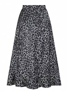 Mulvari Váy dài in họa tiết da báo cạp chun cỡ lớn cho nữ - Nhiều màu - Xem 2