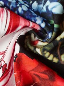 Rometta 大码女式复古浪漫花卉印花连衣裙，情人节 - 彩色 - 查看 3