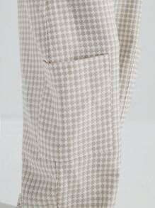 Athîral 女士休闲简约长裤，日常穿着 - 杏色 - 查看 5