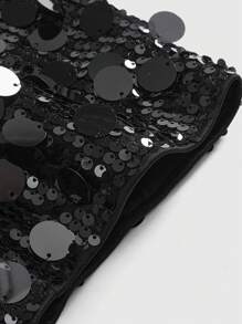 ROMWE Grunge Punk Short mini noir à paillettes punk pour femmes, short micro super taille basse sexy pour l'été, la plage, la remise des diplômes, Pâques, les concerts, les vacances à Nashville, les festivals de musique